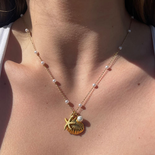 Oceanic Treasure Charm Necklace