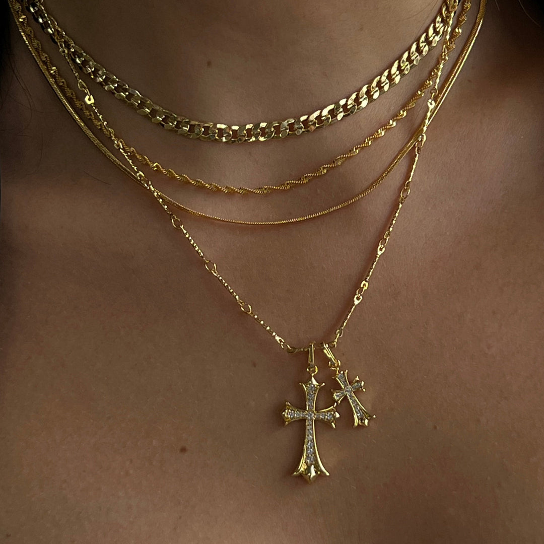 Two Cross Necklace