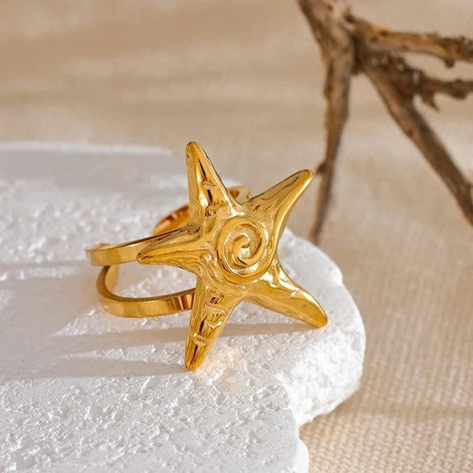 Starfish Adjustable Ring