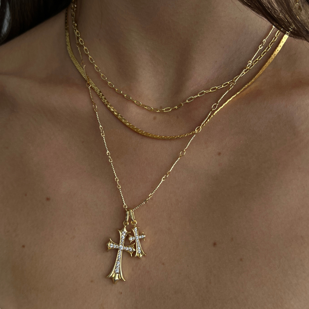 Two Cross Necklace